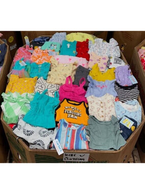 Lot of 100pcs Mix Kids Girls Clothes Bulk Wholesale Resale Consignment Siz 0-3T